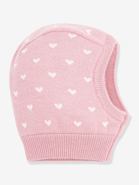 Baby balaclava with heart print by PETIT BATEAU rose - vertbaudet enfant 