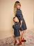 Printed dress for girls denim grey - vertbaudet enfant 