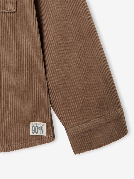 Chemise manches longues garçon taupe - vertbaudet enfant 