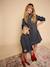 Short maternity dress denim grey - vertbaudet enfant 