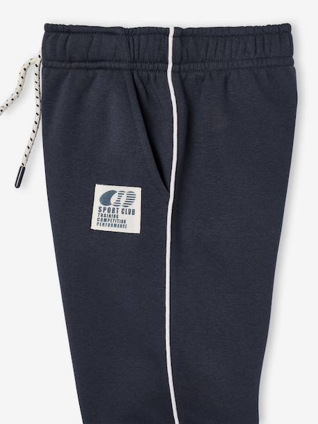 Jogging trousers for boys bordeaux red+slate grey - vertbaudet enfant 