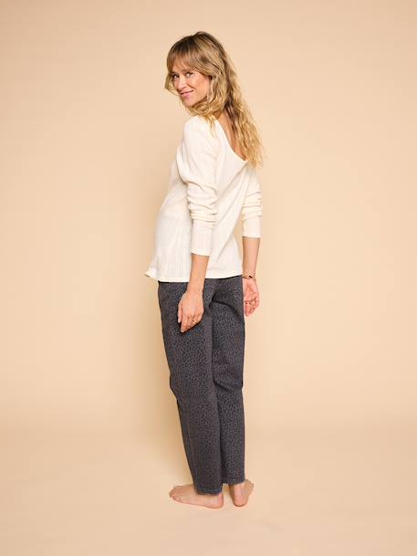 Maternity mom jeans denim grey - vertbaudet enfant 