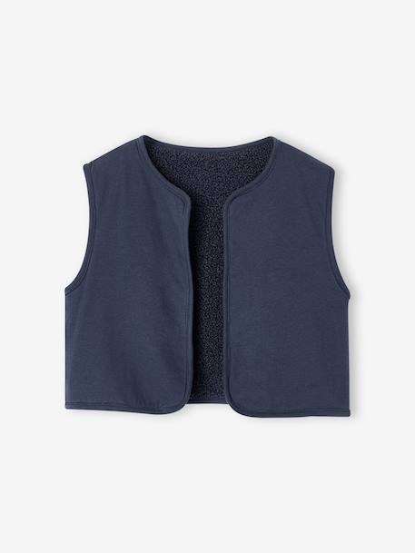 Dress and gilet set for girls slate blue - vertbaudet enfant 