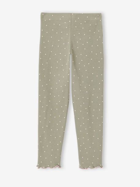 Pack of 2 pyjamas for girls sage green - vertbaudet enfant 