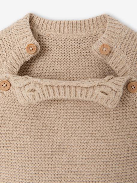 Ensemble 3 pièces naissance mixte beige chiné - vertbaudet enfant 