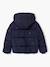 Hooded puffer jacket for girls blue+navy blue - vertbaudet enfant 