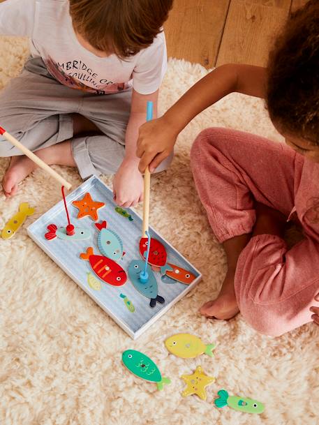 Magnetic Fishing Game - Wood FSC® Certified Wood/Multi - vertbaudet enfant 