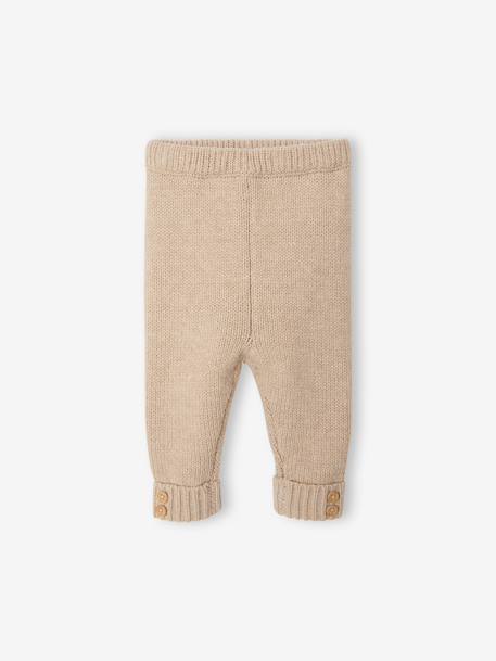 Ensemble 3 pièces naissance mixte beige chiné - vertbaudet enfant 