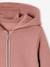 Girl's zipped hooded sweatshirt navy blue+old rose - vertbaudet enfant 