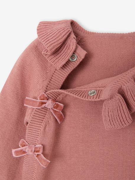 Knitted baby set for baby girls blush - vertbaudet enfant 