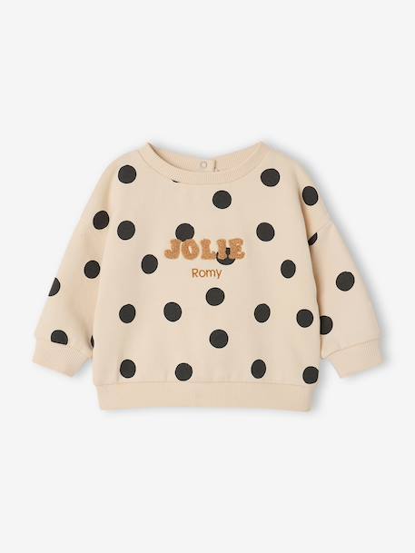 Sweatshirt + Leggings + Headband Ensemble for Baby Girls anthracite+navy blue+sand beige - vertbaudet enfant 