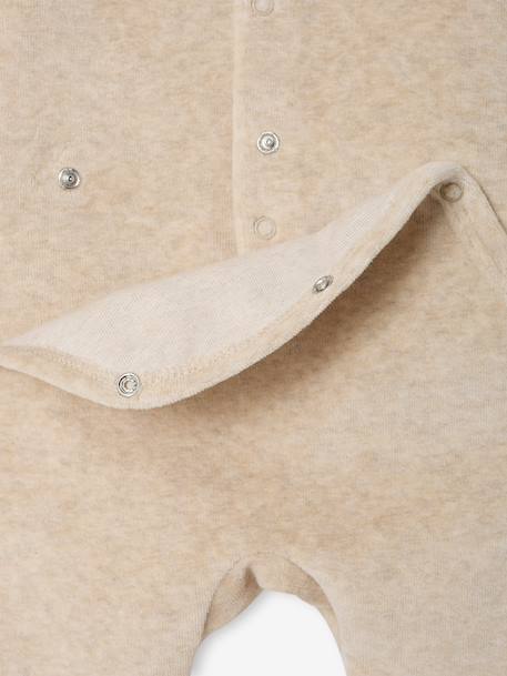 Lot de 3 dors bien bébé ouverture dos beige chiné+gris chiné+vert sauge - vertbaudet enfant 