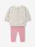 2-piece sweatshirt and trousers set for baby ecru - vertbaudet enfant 