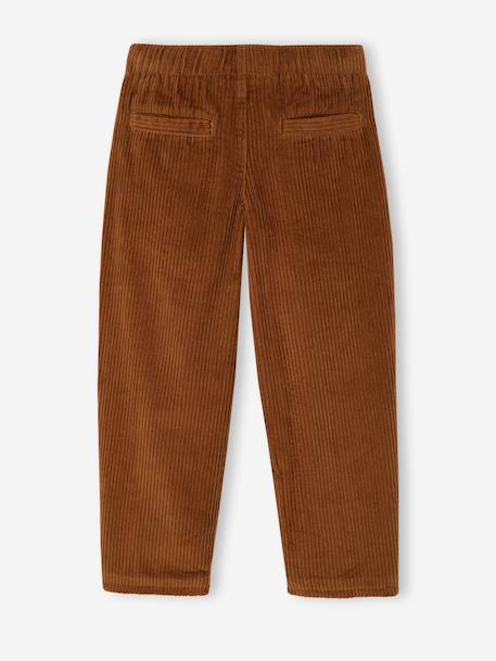 Pantalon large garçon cappuccino+lichen - vertbaudet enfant 