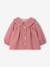 Printed velvet baby blouse rose+vanilla - vertbaudet enfant 