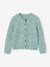 Loose-Fitting Soft Knit Cardigan for Girls marl grey+mint green+petrol blue+purple clover+rose - vertbaudet enfant 