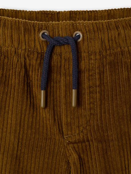 Pantalon large garçon cappuccino+lichen - vertbaudet enfant 