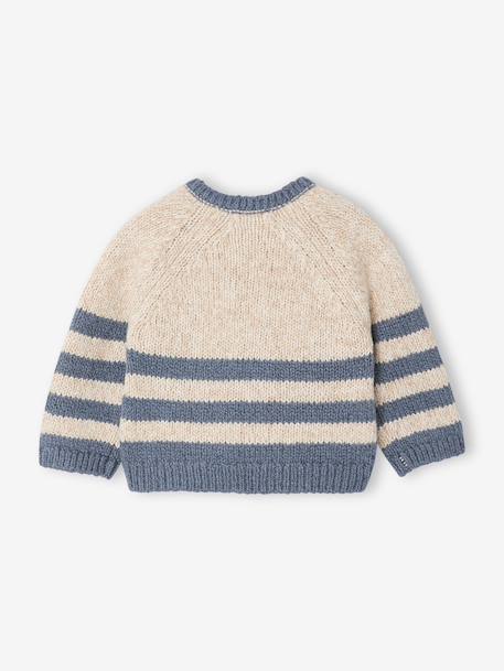 Pull tricot bébé garçon beige chiné - vertbaudet enfant 
