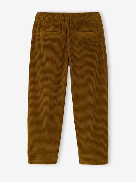 Pantalon large garçon cappuccino+lichen - vertbaudet enfant 