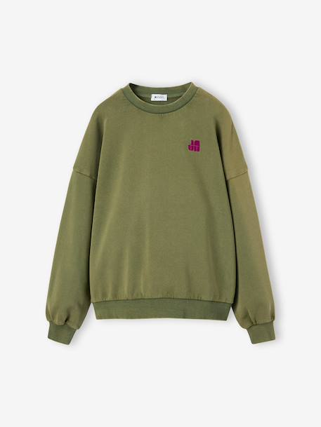 Sweatshirt for girls olive - vertbaudet enfant 