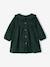 Baby dress in gingham flannel green+terracotta - vertbaudet enfant 