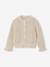 Cardigan with long sleeves for girls beige - vertbaudet enfant 