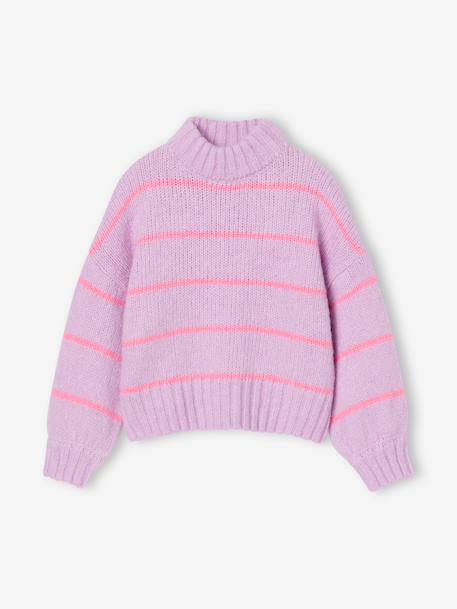 Pull loose fille violet - vertbaudet enfant 
