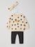 Sweatshirt + Leggings + Headband Ensemble for Baby Girls anthracite+navy blue+sand beige - vertbaudet enfant 