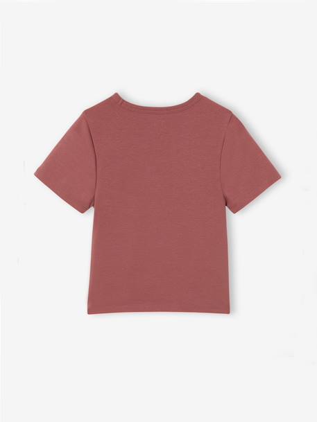 Pack of 2 cropped T-shirts for girls ink blue+old rose - vertbaudet enfant 