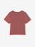 Pack of 2 cropped T-shirts for girls ink blue+old rose - vertbaudet enfant 