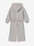 Ensemble jogging fille sweat zippé gris chiné - vertbaudet enfant 