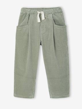 -Loose-Fit Corduroy Trousers for Girls
