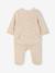 Pack of 3 baby sleepsuits with back opening marl beige+marl grey+sage green - vertbaudet enfant 