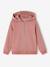 Sweat zippe fille à capuche marine+vieux rose - vertbaudet enfant 