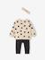 Sweatshirt + Leggings + Headband Ensemble for Baby Girls anthracite+navy blue+sand beige - vertbaudet enfant 