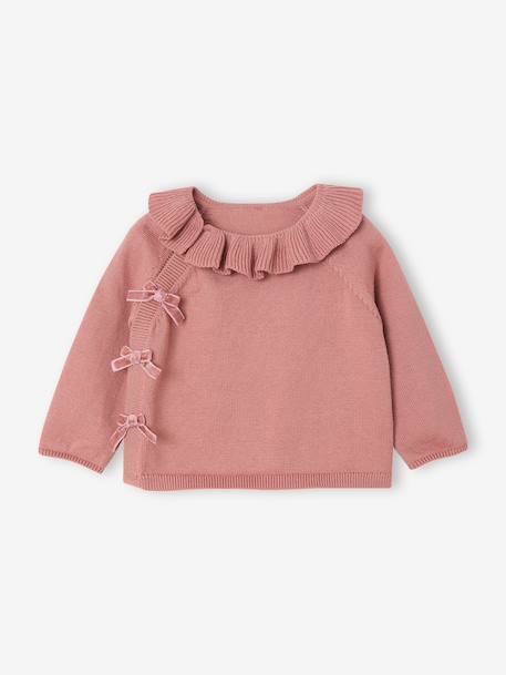 Knitted baby set for baby girls blush - vertbaudet enfant 