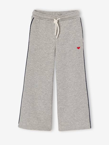 Zip-up sweatshirt tracksuit set for girls marl grey - vertbaudet enfant 