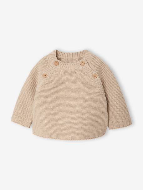 Ensemble 3 pièces naissance mixte beige chiné - vertbaudet enfant 