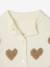 Buttoned cardigan with long sleeves for girls ecru - vertbaudet enfant 