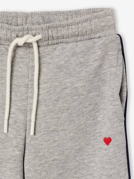 Zip-up sweatshirt tracksuit set for girls marl grey - vertbaudet enfant 