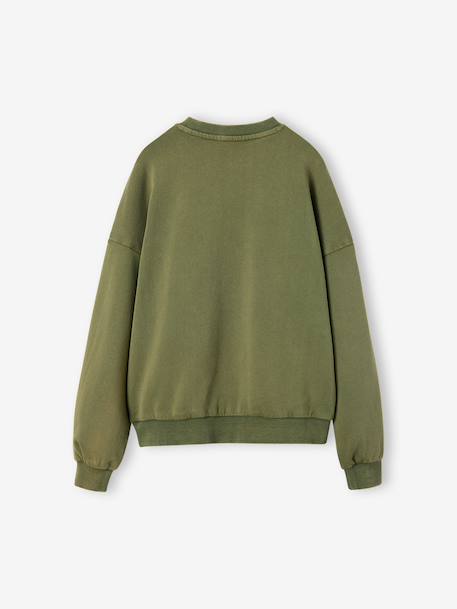 Sweatshirt for girls olive - vertbaudet enfant 