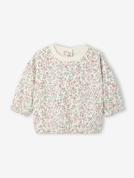 2-piece sweatshirt and trousers set for baby ecru - vertbaudet enfant 