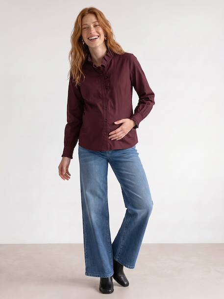 Maternity and nursing shirt plum - vertbaudet enfant 