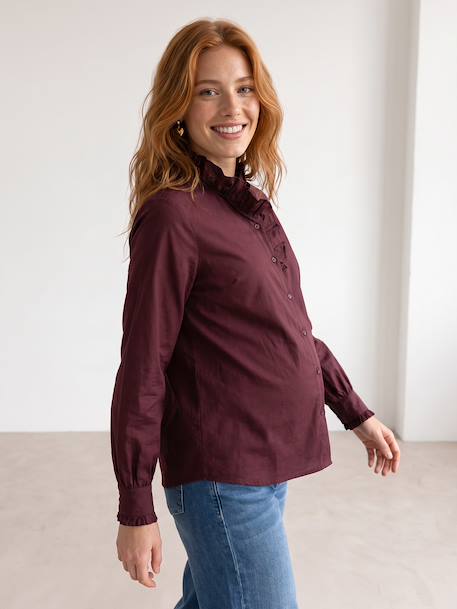Chemise grossesse et allaitement prune - vertbaudet enfant 