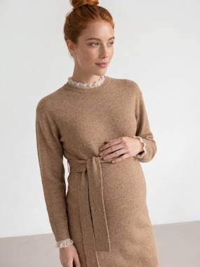 Maternity long-sleeved knit dress - vertbaudet enfant
