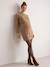 Maternity long-sleeved knit dress taupe - vertbaudet enfant 