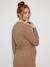 Maternity long-sleeved knit dress taupe - vertbaudet enfant 