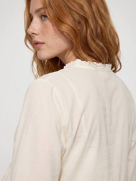 Maternity and nursing blouse ecru - vertbaudet enfant 