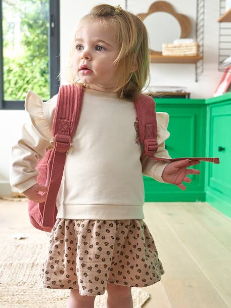 Robe bébé fille manches longues vanille - vertbaudet enfant 