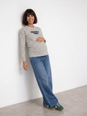 Vêtements de grossesse-Jean large de grossesse